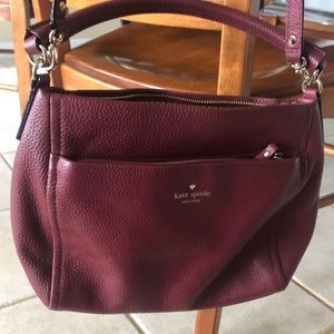 Kate Spade convertible pebbled leather purse